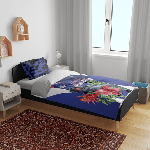 Australian National Flag Day Bedding Set Palm Cockatoo Proud Of Our Flag