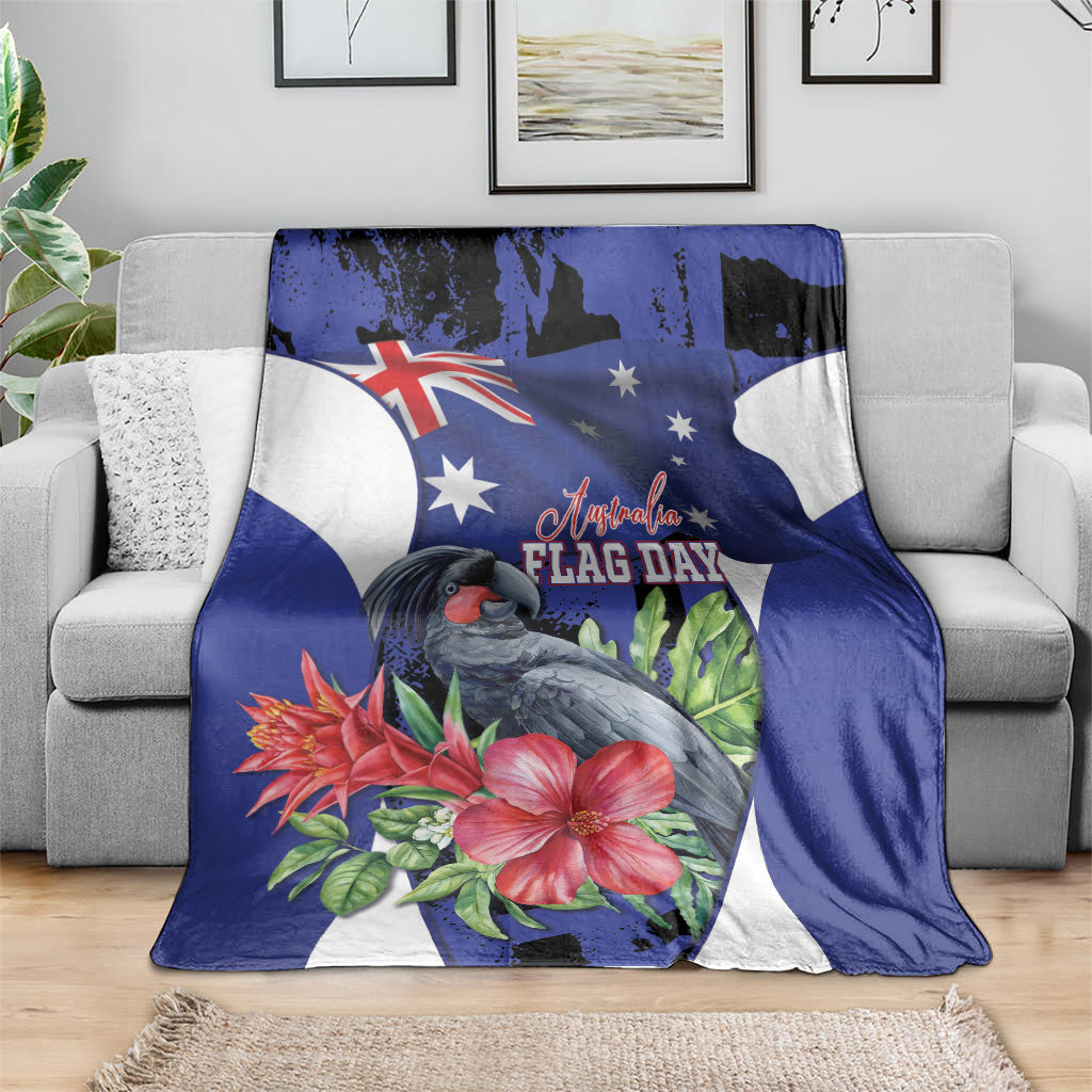 Australian National Flag Day Blanket Palm Cockatoo Proud Of Our Flag