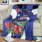 Australian National Flag Day Blanket Palm Cockatoo Proud Of Our Flag