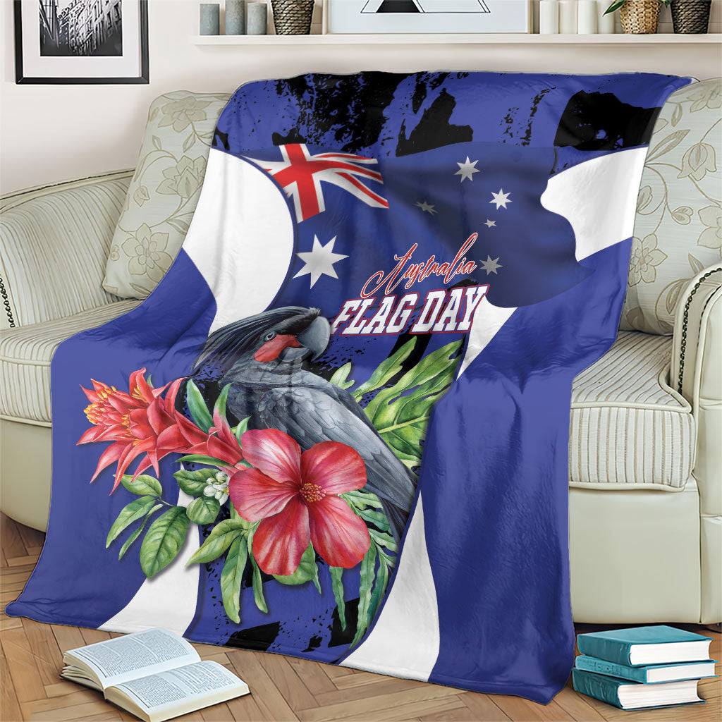 Australian National Flag Day Blanket Palm Cockatoo Proud Of Our Flag