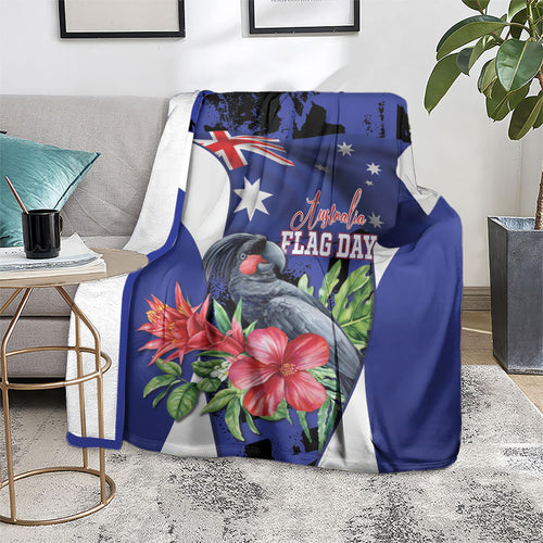 Australian National Flag Day Blanket Palm Cockatoo Proud Of Our Flag