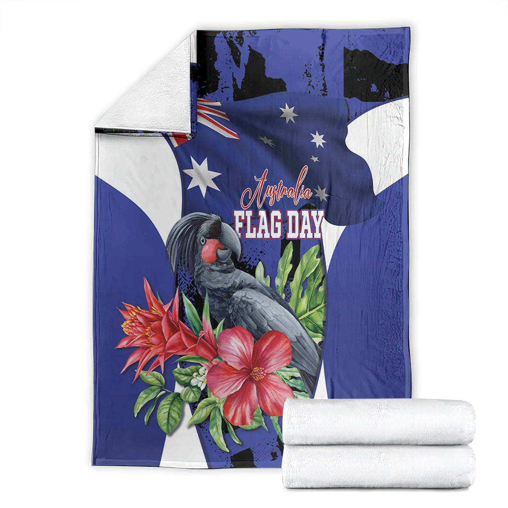 Australian National Flag Day Blanket Palm Cockatoo Proud Of Our Flag