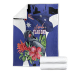 Australian National Flag Day Blanket Palm Cockatoo Proud Of Our Flag