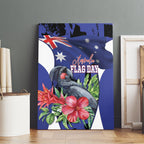 Australian National Flag Day Canvas Wall Art Palm Cockatoo Proud Of Our Flag