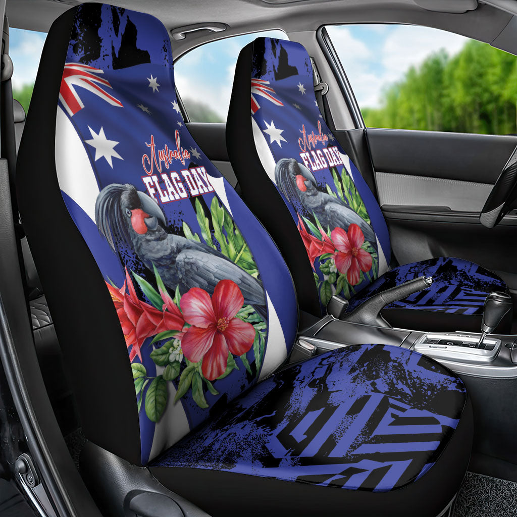 Australian National Flag Day Car Seat Cover Palm Cockatoo Proud Of Our Flag