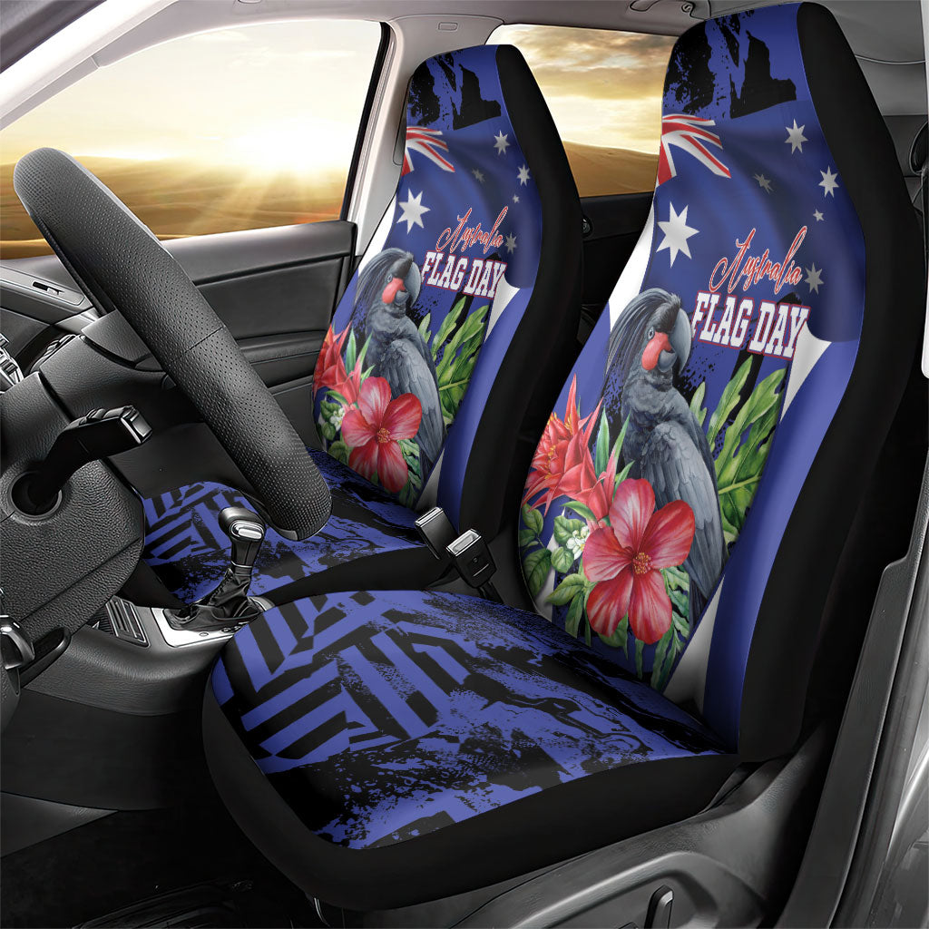 Australian National Flag Day Car Seat Cover Palm Cockatoo Proud Of Our Flag