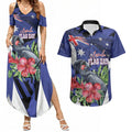 Australian National Flag Day Couples Matching Summer Maxi Dress and Hawaiian Shirt Palm Cockatoo Proud Of Our Flag