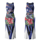 Australian National Flag Day Couples Matching Tank Maxi Dress and Hawaiian Shirt Palm Cockatoo Proud Of Our Flag