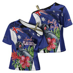 Australian National Flag Day Cross Shoulder Shirt Palm Cockatoo Proud Of Our Flag