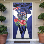 Australian National Flag Day Door Cover Palm Cockatoo Proud Of Our Flag