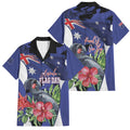 Australian National Flag Day Family Matching Mermaid Dress and Hawaiian Shirt Palm Cockatoo Proud Of Our Flag