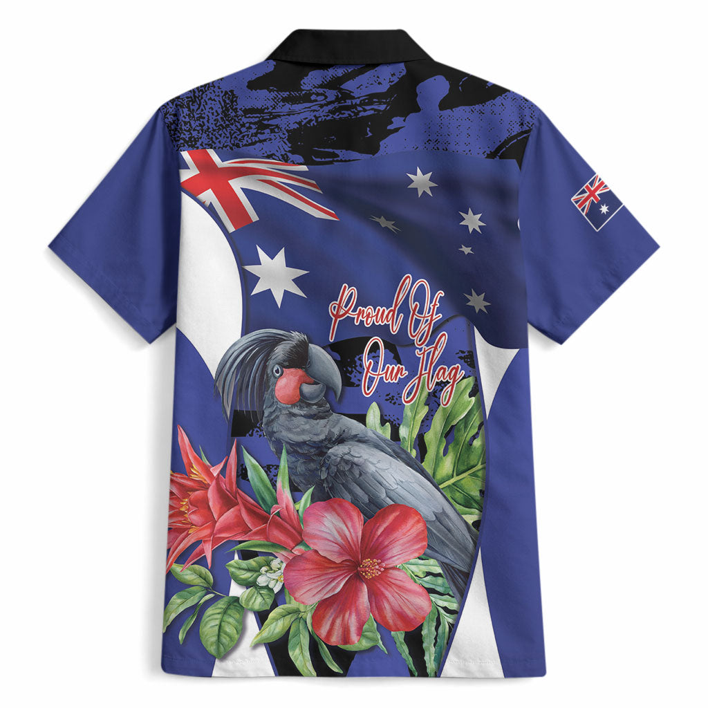 Australian National Flag Day Hawaiian Shirt Palm Cockatoo Proud Of Our Flag