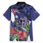 Australian National Flag Day Hawaiian Shirt Palm Cockatoo Proud Of Our Flag
