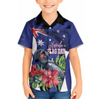 Australian National Flag Day Hawaiian Shirt Palm Cockatoo Proud Of Our Flag