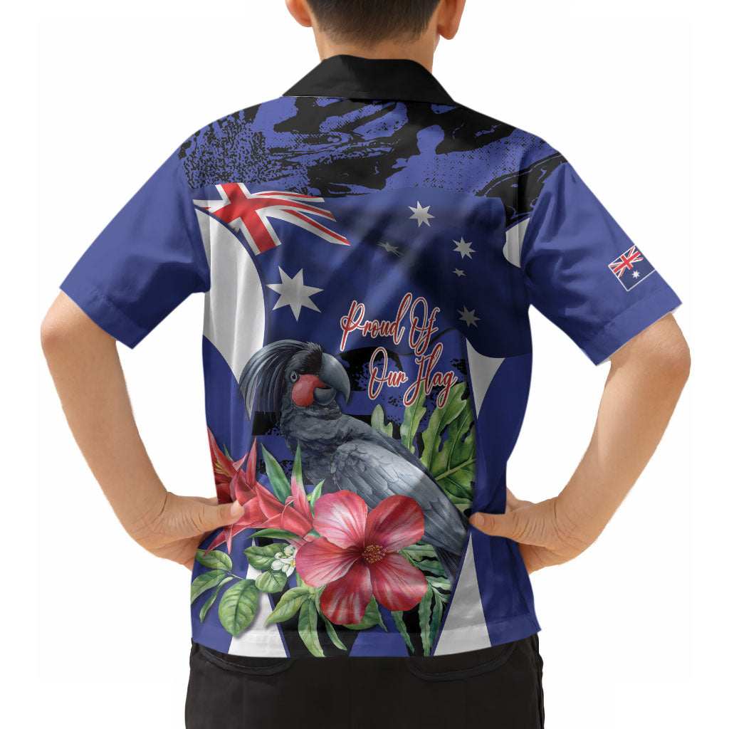 Australian National Flag Day Hawaiian Shirt Palm Cockatoo Proud Of Our Flag