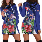 Australian National Flag Day Hoodie Dress Palm Cockatoo Proud Of Our Flag