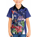 Australian National Flag Day Kid Hawaiian Shirt Palm Cockatoo Proud Of Our Flag