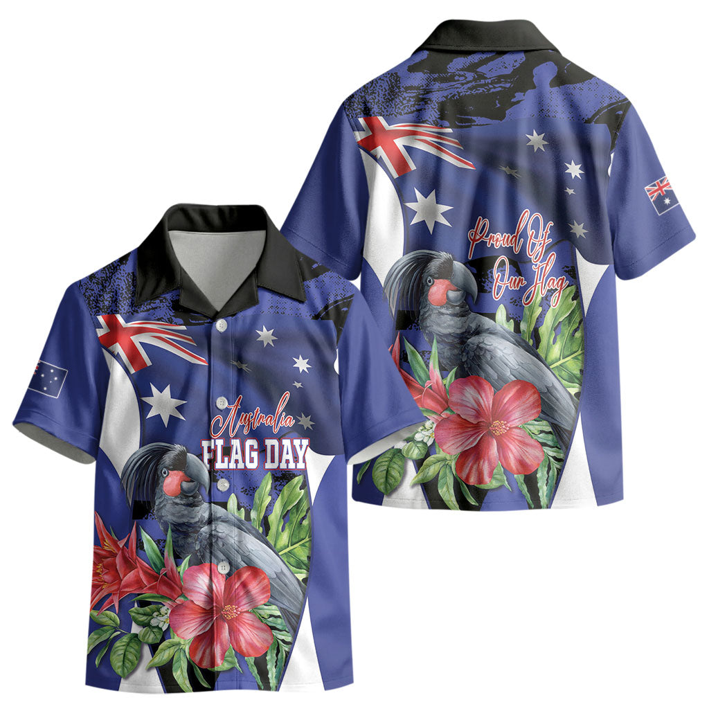 Australian National Flag Day Kid Hawaiian Shirt Palm Cockatoo Proud Of Our Flag