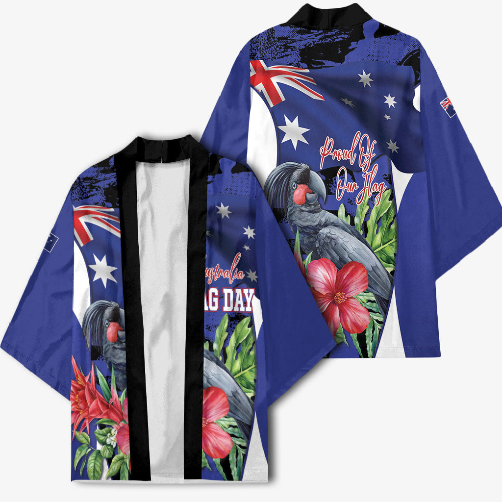 Australian National Flag Day Kimono Palm Cockatoo Proud Of Our Flag