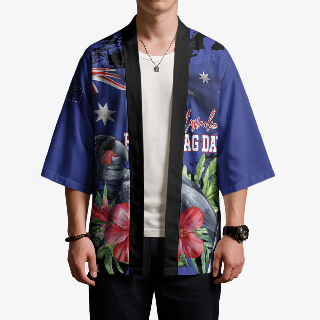 Australian National Flag Day Kimono Palm Cockatoo Proud Of Our Flag