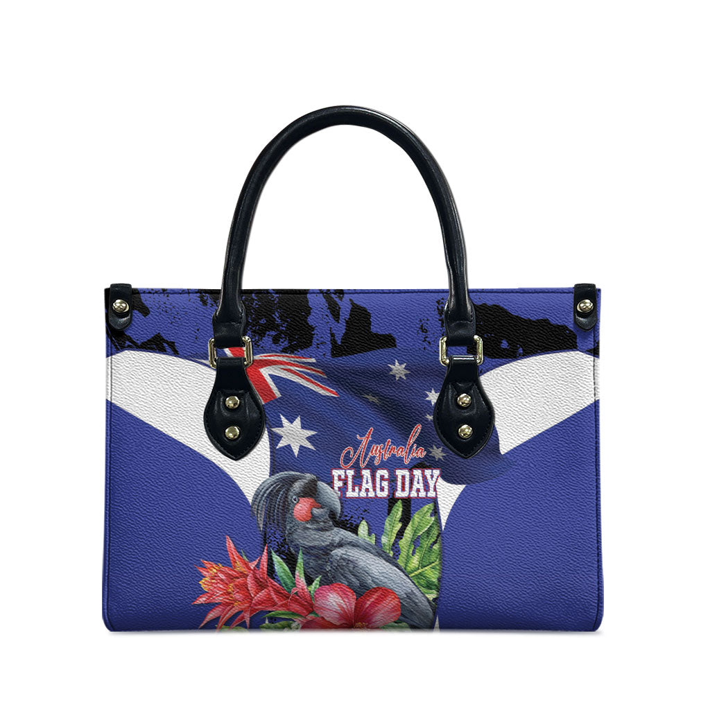 Australian National Flag Day Leather Bag Palm Cockatoo Proud Of Our Flag
