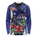 Australian National Flag Day Long Sleeve Shirt Palm Cockatoo Proud Of Our Flag