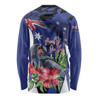 Australian National Flag Day Long Sleeve Shirt Palm Cockatoo Proud Of Our Flag