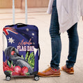 Australian National Flag Day Luggage Cover Palm Cockatoo Proud Of Our Flag