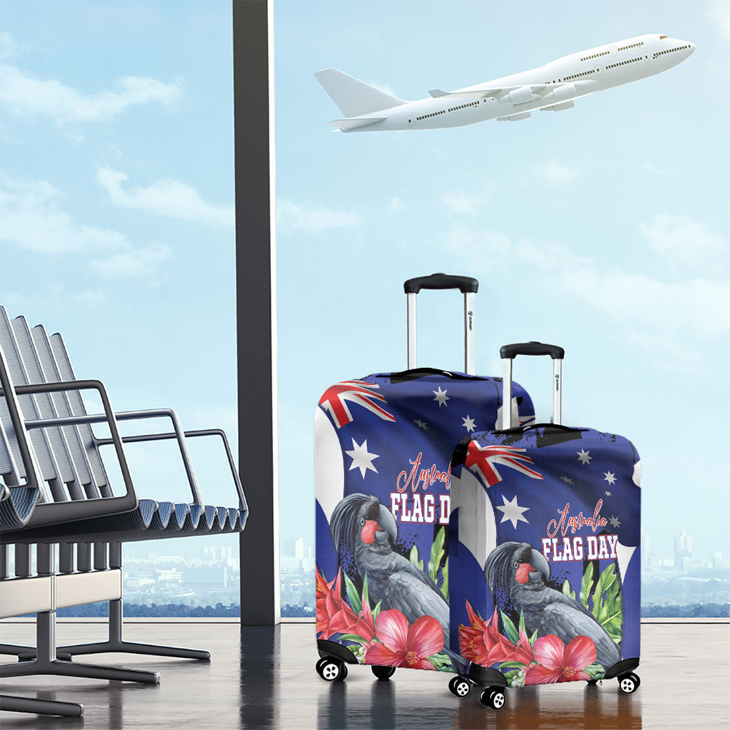 Australian National Flag Day Luggage Cover Palm Cockatoo Proud Of Our Flag
