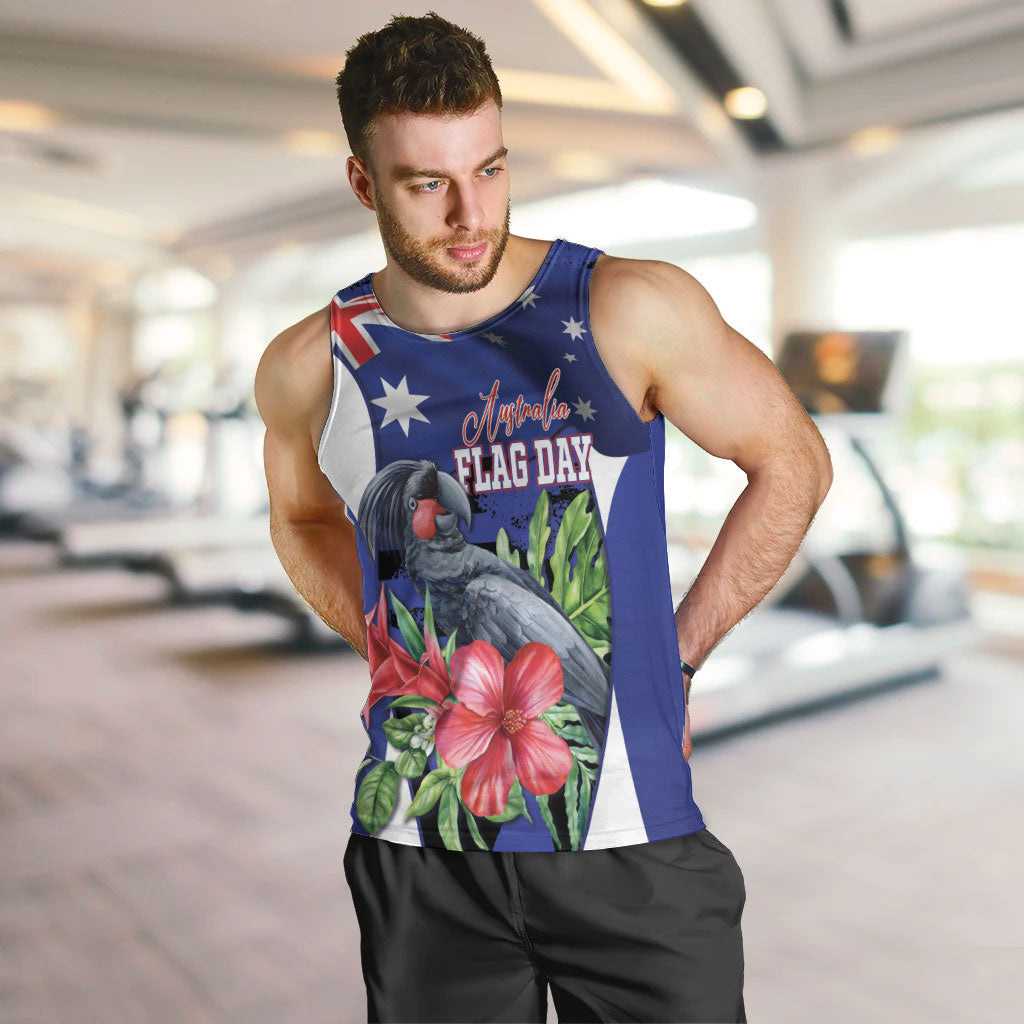 Australian National Flag Day Men Tank Top Palm Cockatoo Proud Of Our Flag