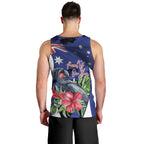 Australian National Flag Day Men Tank Top Palm Cockatoo Proud Of Our Flag