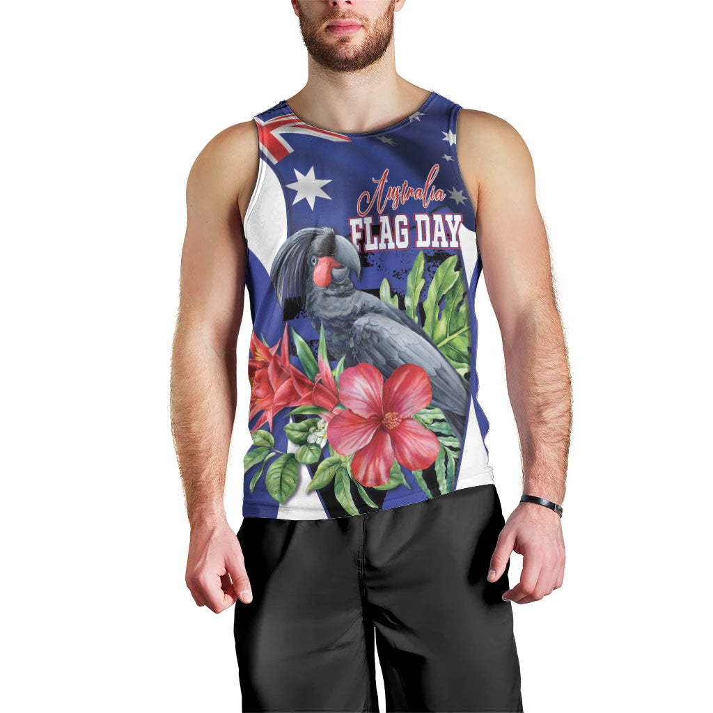 Australian National Flag Day Men Tank Top Palm Cockatoo Proud Of Our Flag