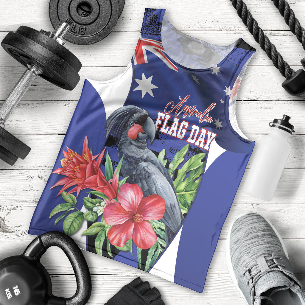 Australian National Flag Day Men Tank Top Palm Cockatoo Proud Of Our Flag