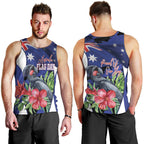 Australian National Flag Day Men Tank Top Palm Cockatoo Proud Of Our Flag
