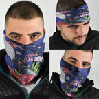 Australian National Flag Day Neck Gaiter Palm Cockatoo Proud Of Our Flag