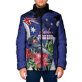 Australian National Flag Day Padded Jacket Palm Cockatoo Proud Of Our Flag
