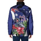Australian National Flag Day Padded Jacket Palm Cockatoo Proud Of Our Flag