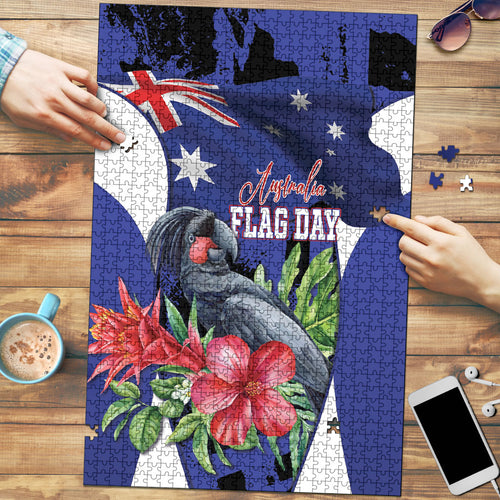 Australian National Flag Day Puzzle Palm Cockatoo Proud Of Our Flag