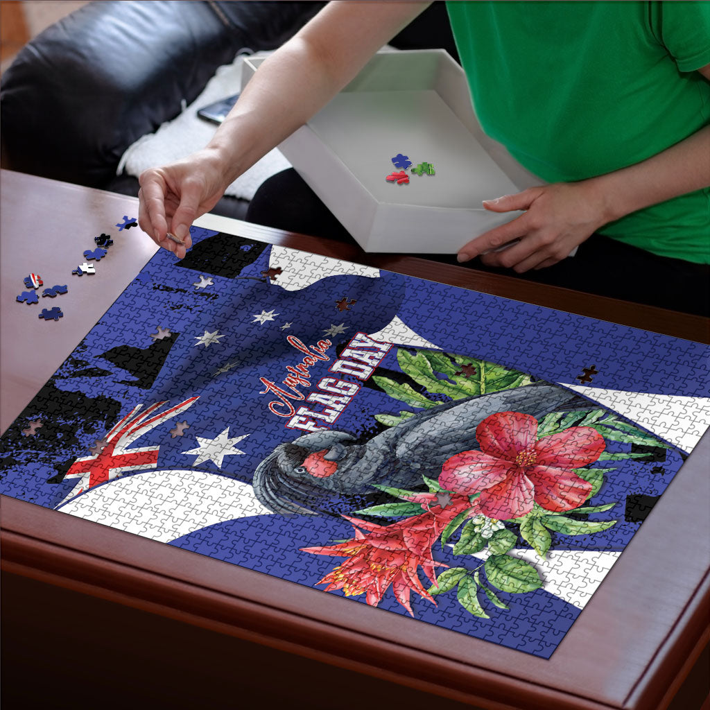 Australian National Flag Day Puzzle Palm Cockatoo Proud Of Our Flag