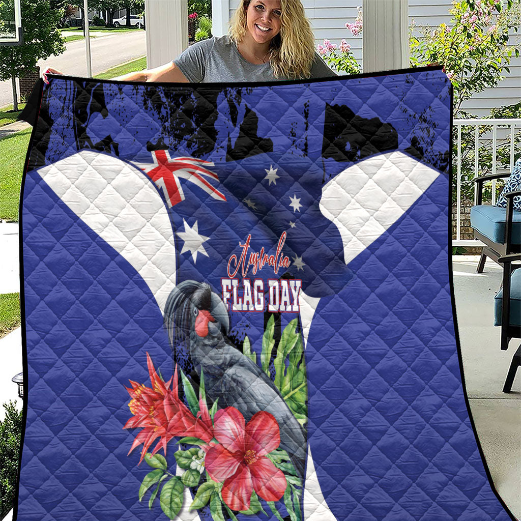 Australian National Flag Day Quilt Palm Cockatoo Proud Of Our Flag