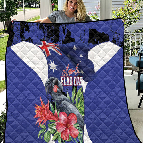 Australian National Flag Day Quilt Palm Cockatoo Proud Of Our Flag