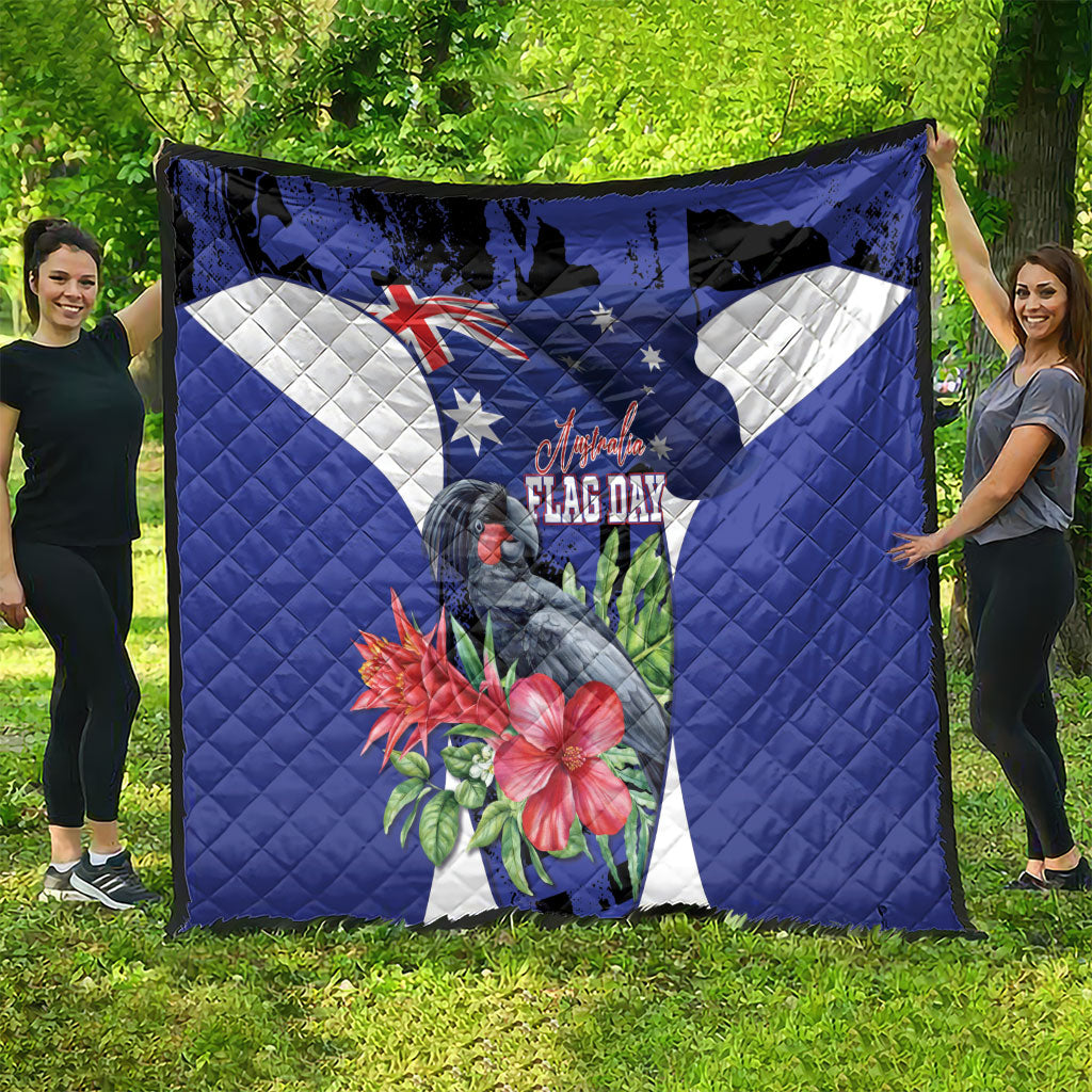 Australian National Flag Day Quilt Palm Cockatoo Proud Of Our Flag