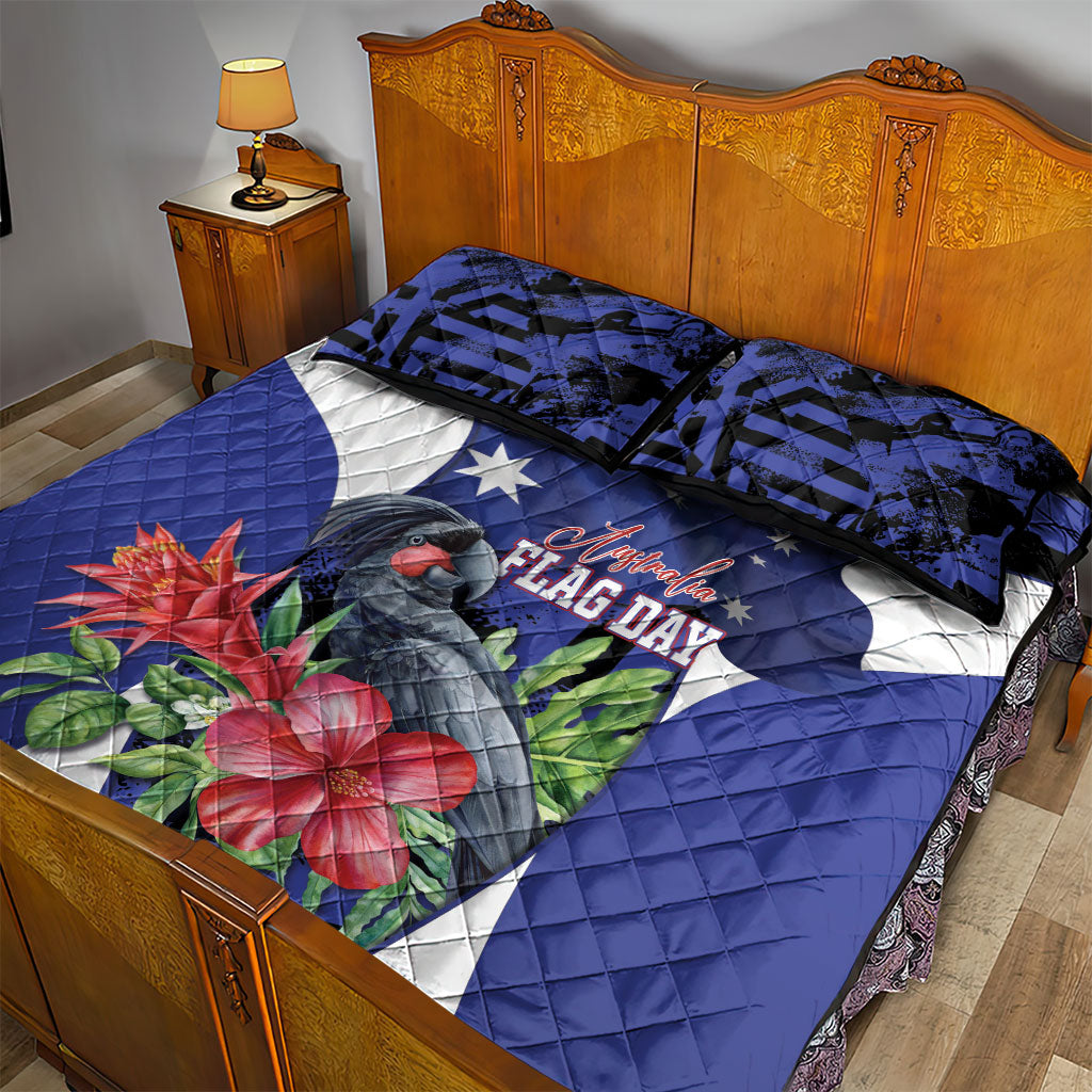 Australian National Flag Day Quilt Bed Set Palm Cockatoo Proud Of Our Flag