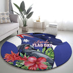 Australian National Flag Day Round Carpet Palm Cockatoo Proud Of Our Flag