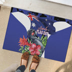 Australian National Flag Day Rubber Doormat Palm Cockatoo Proud Of Our Flag
