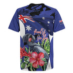 Australian National Flag Day Rugby Jersey Palm Cockatoo Proud Of Our Flag