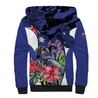 Australian National Flag Day Sherpa Hoodie Palm Cockatoo Proud Of Our Flag