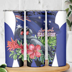 Australian National Flag Day Skinny Tumbler Palm Cockatoo Proud Of Our Flag