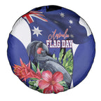Australian National Flag Day Spare Tire Cover Palm Cockatoo Proud Of Our Flag