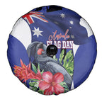 Australian National Flag Day Spare Tire Cover Palm Cockatoo Proud Of Our Flag